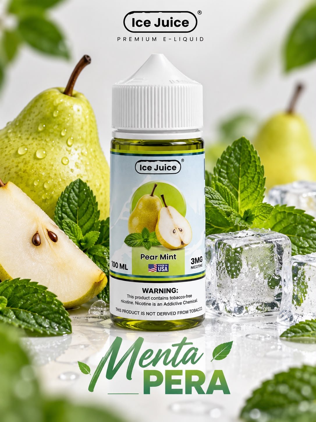 ICE JUICE PERA MENTA 3MG