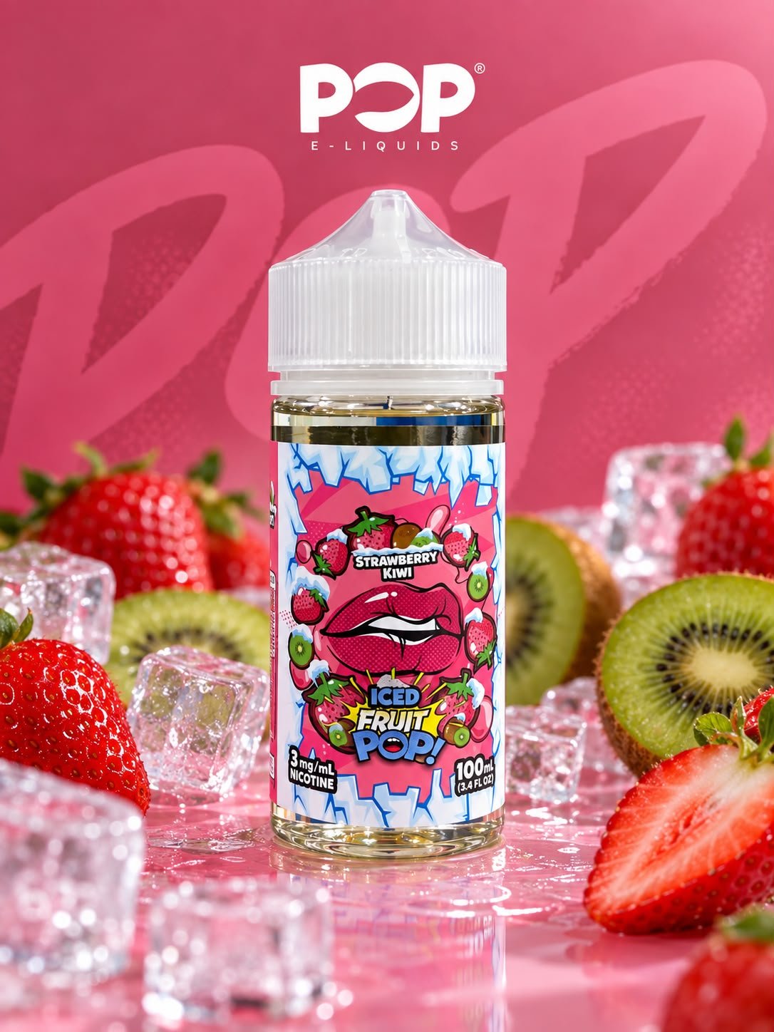 ICE POP KIWI FRESA 3MG
