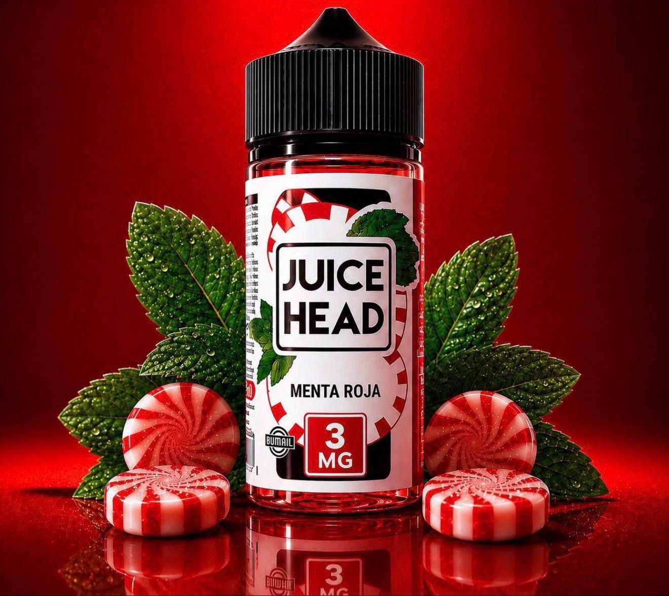 JUICE HEAD MENTA ROJO 3MG